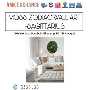 SAGITTARIUS♐️MOSS ZODIAC WALL ART Is On Sale NOW At Www.AMKExchange.Org 🗣💲🛍👤